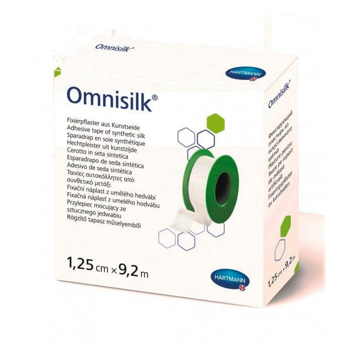 Пластырь Omnisilk на шелковой основе нестерильный 1,25см х 9,2м.